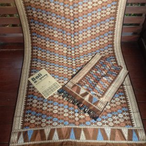 Songket Sakura Kuning Coklat