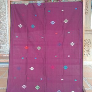 Songket Bulan Bintang Marun
