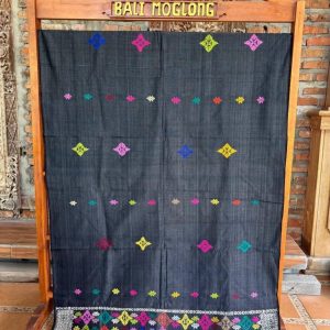 Songket Bulan Bintang Hitam