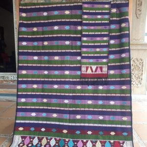 Songket dan Selendang Cerari Hijau-Biru Navy-Ungu