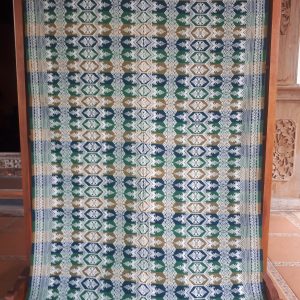 Songket Jembatan Cinta Hijau Botol-Krem