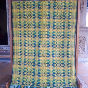 Songket Jembatan Cinta Hijau Botol-Kuning