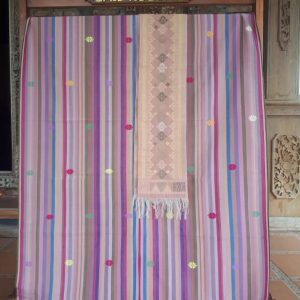 Songket Lurik dan Selendang Alam Ungu-Pink